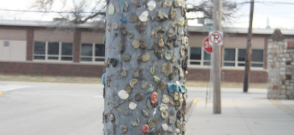  Gum, anyone? The gum pole has been a tradition at Northtown ever since it was at the Dagg building. Students put their gum on it as a tradition - and for fun, of course